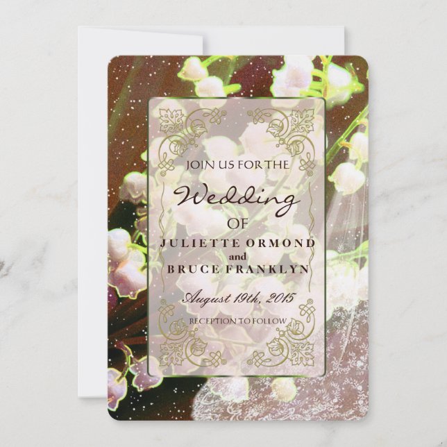 Lily Of The Valley ~ Wedding Invitation Collection (Front)