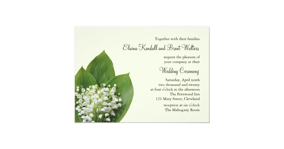 Lily Of The Valley Wedding Invitations 5