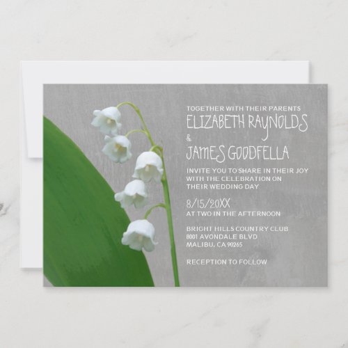 Lily of the Valley Wedding Invitations