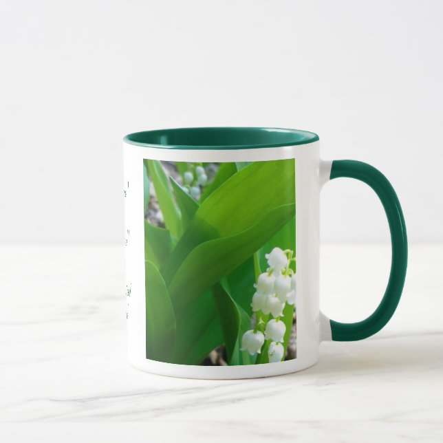 Lily of The Valley Wedding Mug (Right)