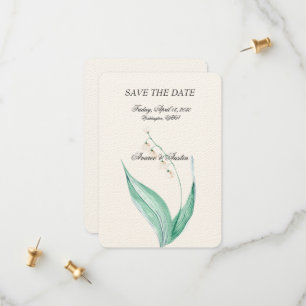 Lily of the Valley Wedding Save The Date