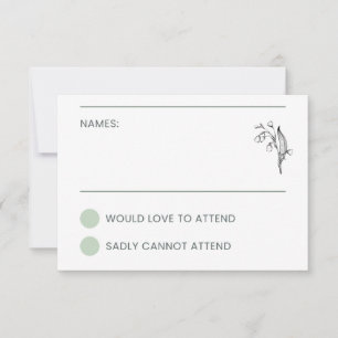 Lily of the Valley - White Collation RSVP