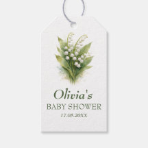 Lily of the Valley White Floral Baby Shower