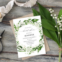 Lily of the Valley White Floral Bridal Shower