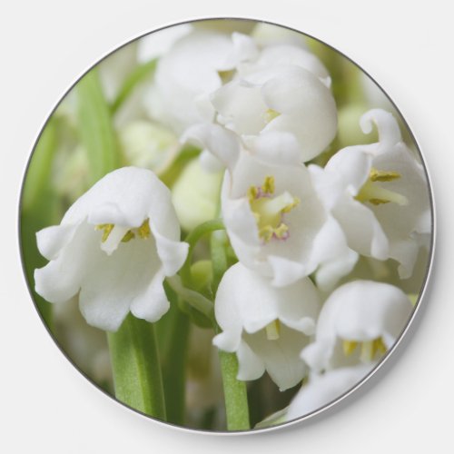 Lily of the Valley White Spring Flowers    Wireless Charger