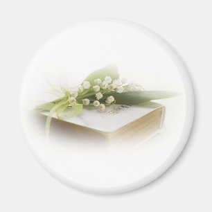 lily of the valley with bible magnet