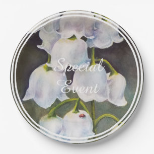 Lily of the Valley with Lady Bug Paper Plates
