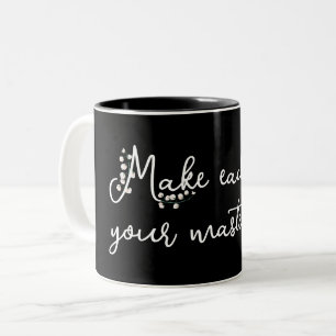Lily of the Valley with Quote  Two-Tone Coffee Mug