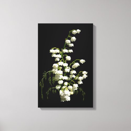 Lily of the Valley Wrapped Canvas