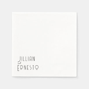 Lily of Valley Collection White Custom Napkins