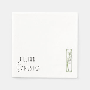Lily of Valley Collection    White Custom Napkins