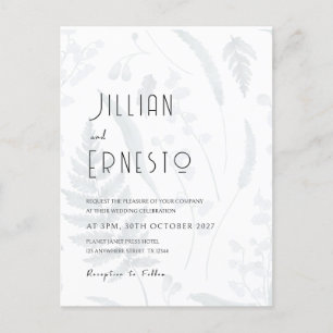 Lily of Valley    Shadow Botanical Front and Back Postcard