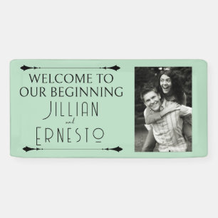 Lily of Valley Soft Green with Photo Banner