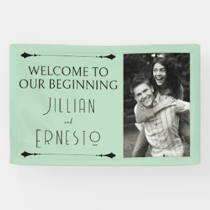 Lily of Valley    Soft Green with Photo  Banner