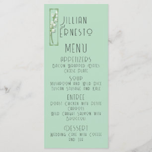Lily of Valley with Ferns Soft Green Menu