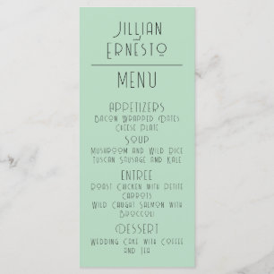 Lily of Valley with Ferns Soft Green Menu
