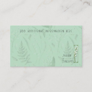 Lily of Valley with Ferns Soft Green w/ Graphic Enclosure Card