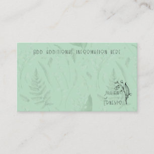 Lily of Valley with Ferns    Soft Green w/ Graphic Enclosure Card
