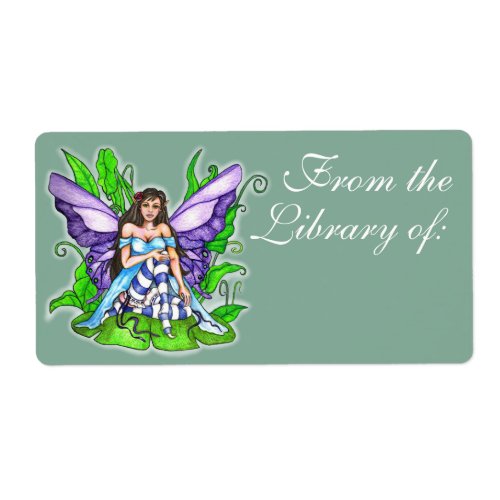 Lily Pad Fairy Book Label