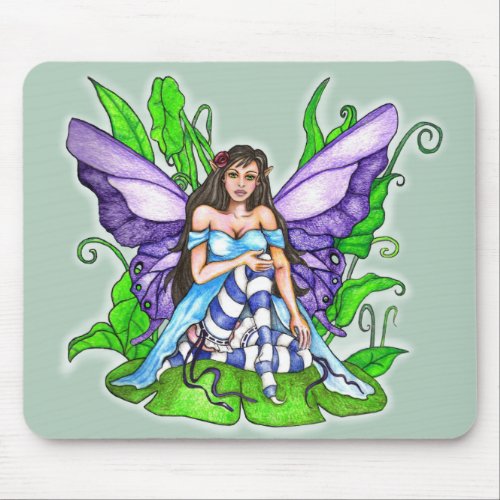 Lily Pad Fairy Mouse Pad