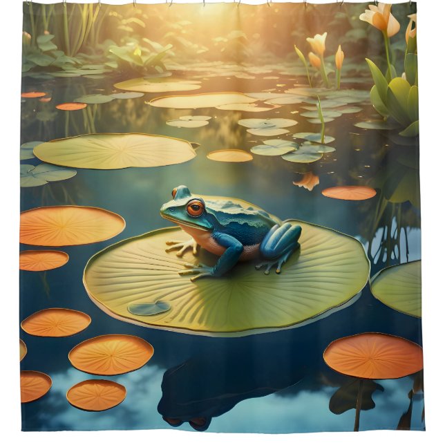 Lily Pad King -  Shower Curtain (Front)