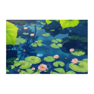 Lily pad Lake Acrylic Print