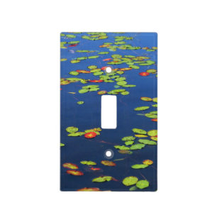 Lily Pad on Blue Water Light Switch Cover