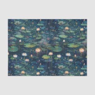 Lily Pads and Flowers Tissue Paper