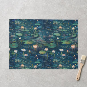 Lily Pads and Flowers Tissue Paper