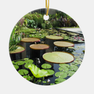 Lily Pads at Longwood Gardens Ceramic Ornament