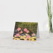 lily pads note card