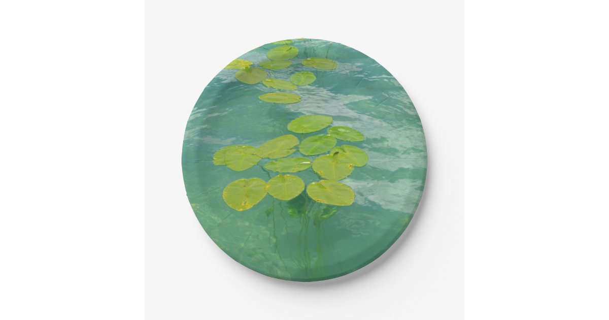 Lily Pads Paper Plate