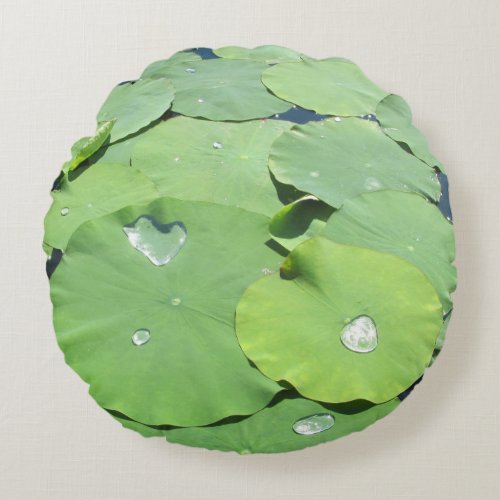Lily Pads Round Pillow