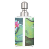 "Lily Pads" Toothbrush Holder and Soap Dispenser (Back)