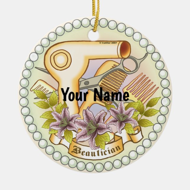 Lily Pearl Beautician   ornament (Front)