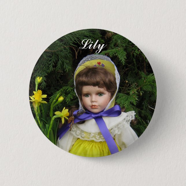 Lily Pinback Button (Front)