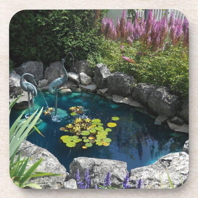 Lily Pond Beverage Coaster (Front)