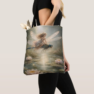 Lily pond magic tote bag