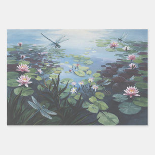 Lily Pond Series 1 Wrapping Paper Sheets