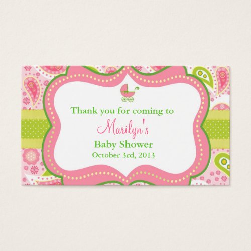 Lily Pulitzer Inspired Favor Tags Matched Invite