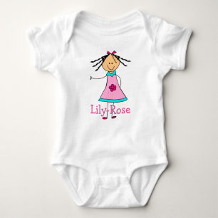 Lily-Rose Named baby girl gifts - personalized Baby Bodysuit