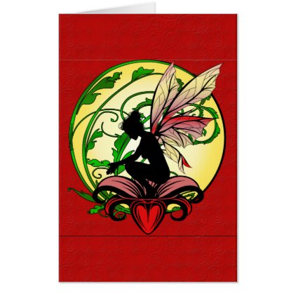 Lily Shadow Fairy Card