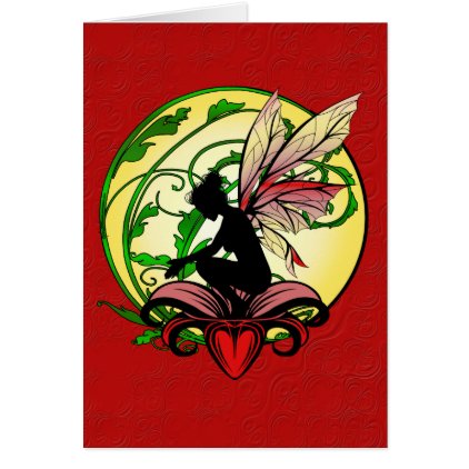 Lily Shadow Fairy Card