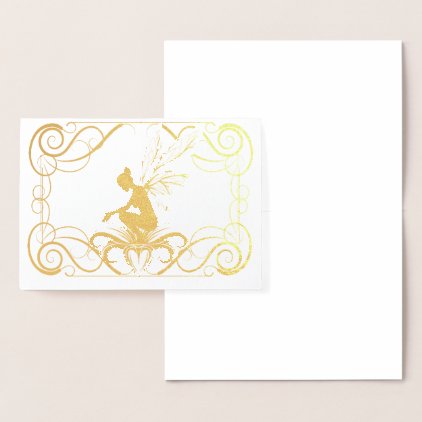 Lily Shadow Fairy Foil Card