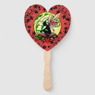 Lily Shadow Fairy Hand Fan