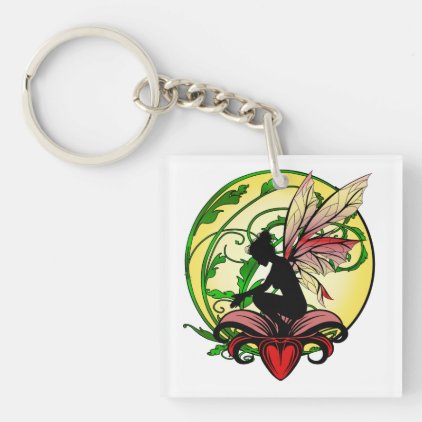 Lily Shadow Fairy Keychain