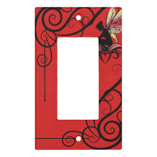 Lily Shadow Fairy Light Switch Cover
