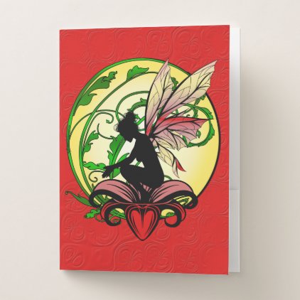 Lily Shadow Fairy Pocket Folder