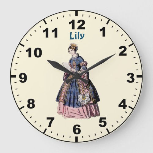 LILY  SPANISH COSTUME  Personalised  Large Clock