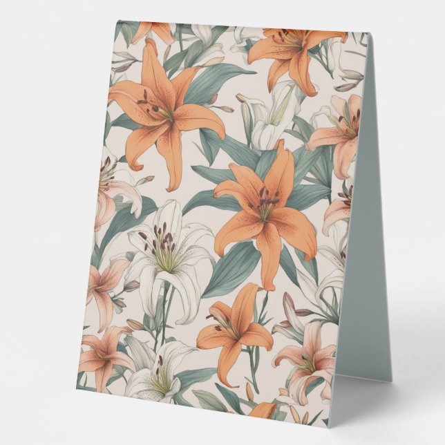 Lily Table Tent (Front)